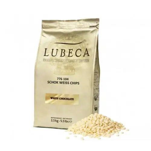 LUBECA Шоколад белый ШОКО-ВАЙС 33% чипсы, 2,5кг