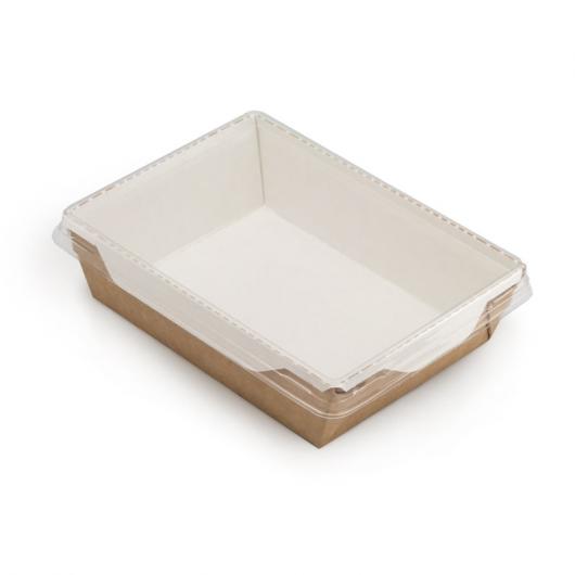 Коробка ECO OPSALAD 400 с прозрачной крышкой 145x95x45