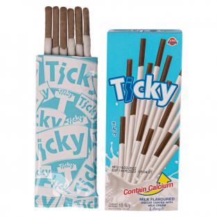 Соломка Ticky покрытые молочным кремом, 20 г