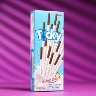 Соломка Ticky покрытые молочным кремом, 20 г