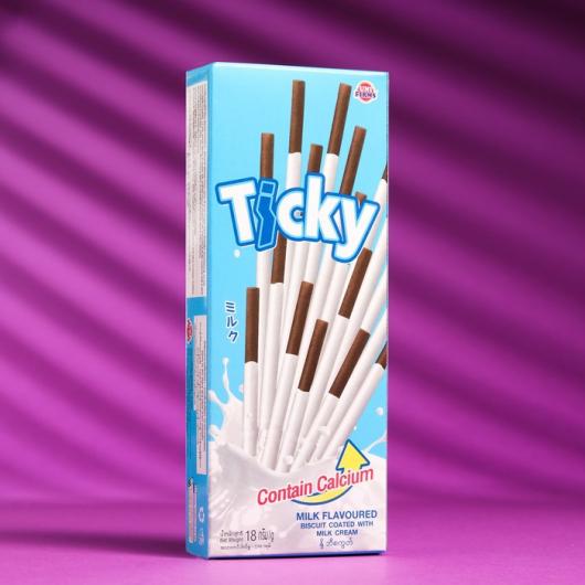 Соломка Ticky покрытые молочным кремом, 20 г