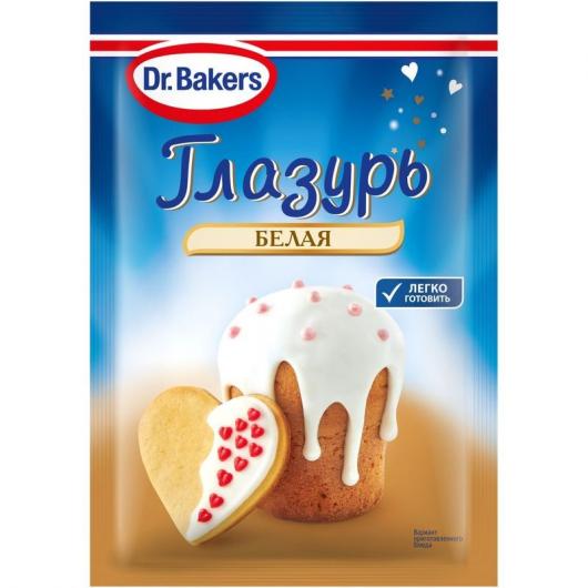Глазурь кондитерская Dr. Bakers белая, 90 г