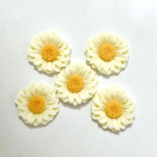 Фигурка из шоколадной глазури Ромашки 2,5см (5шт)